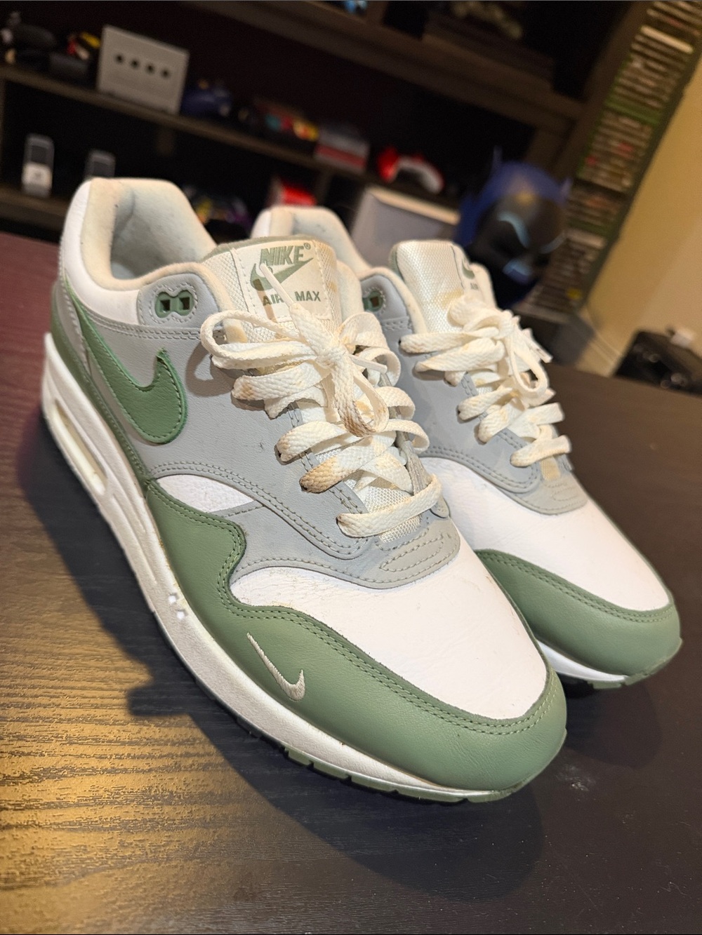 Nike Men’s Air Max Sneakers - White & Sage size 10.5